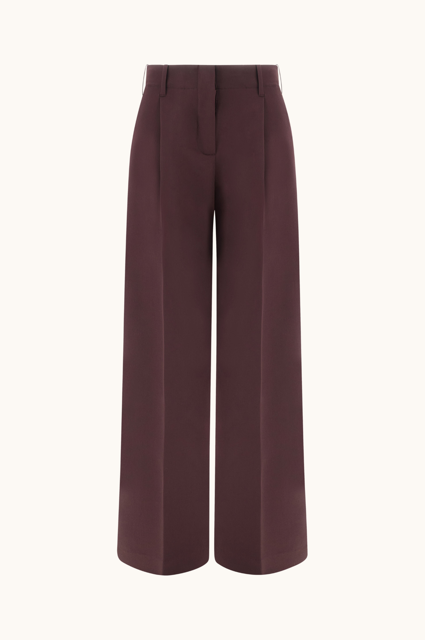 Technical Viscose Wide-Leg Trousers